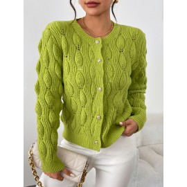 Women's Elegant Lime Green Cable- Cardigan Sweater with White Button Front & Collar - -Season Blazer-like Jacket, Medium Stretch Knitwear for, Semi-Formal Events, Casual Outfits (Hand Wash/Dry Clean), Long Sleeve For Women, Fall Clothes For Women, Tops For Women, Long Sleeve Tops For Women, Blouses For Women Elegant Classy, Sweater For Women, Womens Clothes, Blouses For Women Casual T Shirt, Cardigan For Women Elegant Classy, Fall Outfits For Women,
