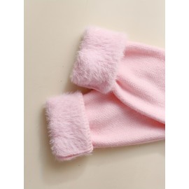 Women's Thick & Soft Sweater with Bow Buttons - Winter Warm Round Neck Long Sleeve Cozy Sweater, Beige & White Cable- Design, All-Season Casual Elegant Pullover for Fall and Winter Layering, Hand Wash or Dry Clean, Solid Color with Bow Detail, Medium Stretch, Relaxed Fit, Fleece Lining for Extra Warmth, Chic and Comfortable for Casual Attire, Cozy Sweaters For Women, Casual Long Sleeve Sweater, Oversized Knit Sweater, Colourfull Loose Sweater For Women,