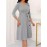 Elegant Slim Fit Solid Color Midi Dress with Waist Tie and Button Front - Chic Flared Silhouette, Long Sleeves, and Belted Waistband for a Sophisticated Look, A-Neck Style, Perfect for All Seasons, Stylish Women'S Dress, Perfect for Parties and Events