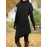 Women'S Fashion Long Sleeve High Neck Asymmetrical Tunic Dress, Solid Color, Polyester, Casual Style, Pencil Skirt, All-Season, Knit Fabric, Adult Size