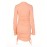 Women'S High Neck Long Sleeve Bodycon Mini Dress with Front Cutout and Side Ruching Drawstrings, Solid Color Soft Cotton Blend, Versatile & Seasonless