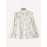 [Floral Lace Blouse] Plus Size, Women's Plus Size Blouse - Floral Lace Accent Shirt With Stand Collar - Lightweight Elegant Office & Party Top - Non-See-Through Formal & Casual Outfits - Machine Washable Women's Clothing By ZANZEA