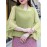 Plus Size - Women'S Elegant V-Neck Blouse with Sheer Mesh Lace Sleeves - Lightweight Loose Fit 3/4 Sleeve Top, Solid Color Casual Chic Shirt for Spring Summer Fall, Versatile for Casual & Formal Wear, Seasonal Fashion, Nontransparent Fabric