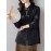 Plus Size - Women'S Elegant Chinese Blouse - Classic White Button-Front Shirt with Rounded Neckline, Non-Transparent Formal & Everyday Blouse for Office, Wedding, Party - Spring/Fall Women'S Clothing - Elegant Traditional Asian Attire, Chinese Style Clothing, Office Wear, Nontransparent Fabric, Wedding Attire, Vintage Design, Durable Material, Stylish Top, Fashion Lovers, Office Attire, Long Sleeve Shirt, Detail, Professional Women