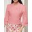 Plus Size, ZANZEA Women's Plus Size Elegant Blouse - 3/4 Length Ruffle Sleeve Office Shirt with Front Button Closure, Loose Fit All-Match White Collar Top, Machine Washable Workwear & Commuter Blouse for Professional Attire