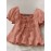 Plus Size - ZANZEA Women'S Plus Size Elegant Square Neck Blouse with Puff Sleeves & Tiered Ruffle Detail - Light Purple Solid Color, Non-Stretch Fabric, Perfect for Summer Commuting & Casual Outfits, Cute Blouse, Summer Fashion Top, Layered Ruffle Design, Nonstretch Fabric
