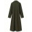 Women'S Plus Size Long Trench Coat - Casual Lapel Collar, Solid Color, Non-Stretch Fabric, Ideal for Spring/Fall, Winter Outerwear|Casual Style|Nonstretch Material
