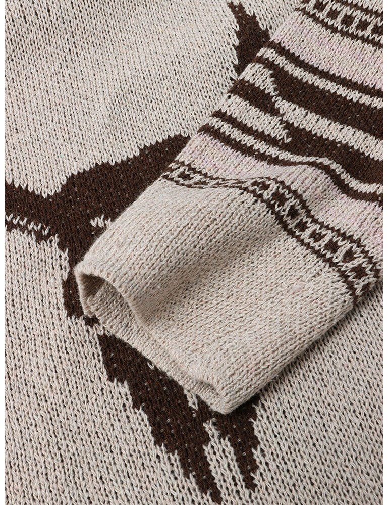 Cardigans - Mens Vintage Pattern Single-Breasted Warm Knitted Sweater Cardigans