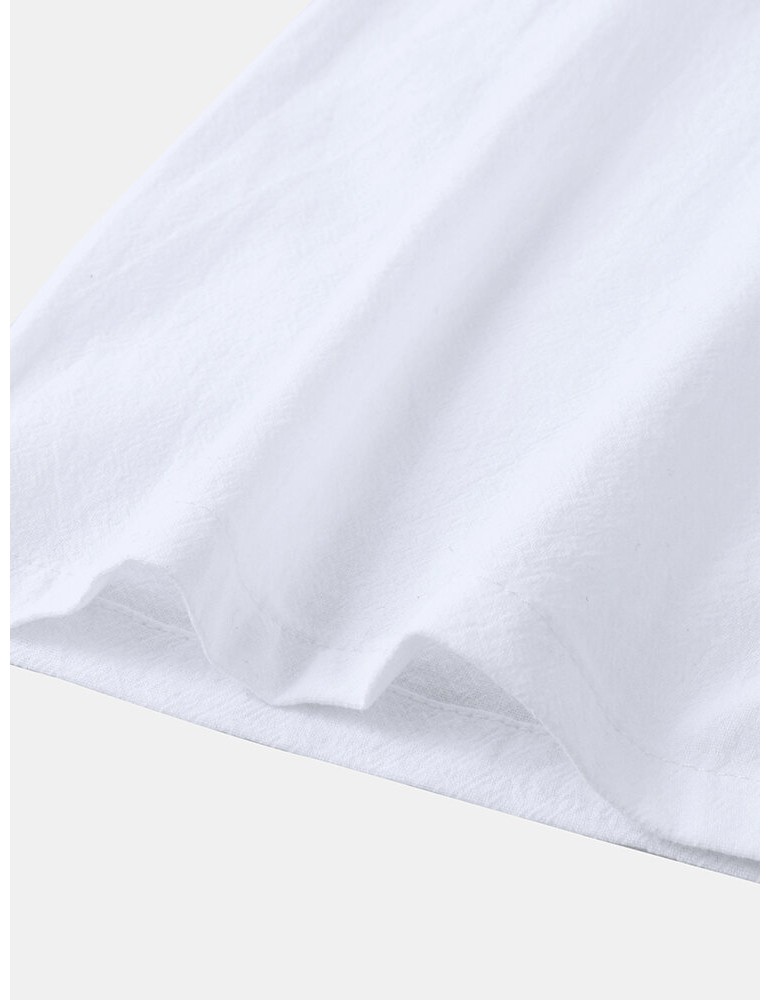 Golf Shirts - Mens Color Block Cotton Half Open Button Short Sleeve Casual Golf Shirts