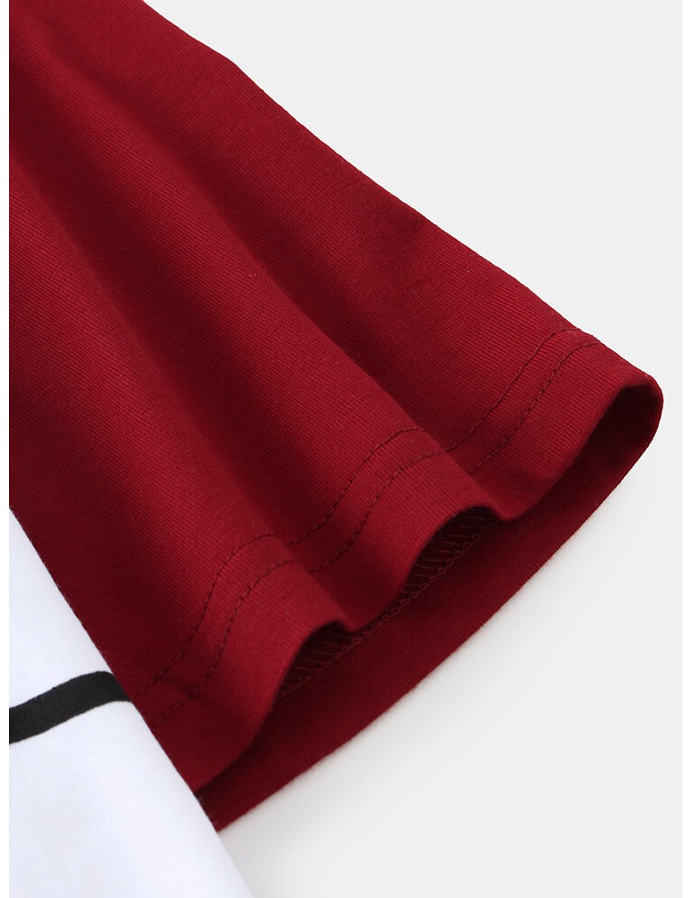 Golf Shirts - Mens Color Block Short Sleeve Casual Sport Golf Shirts