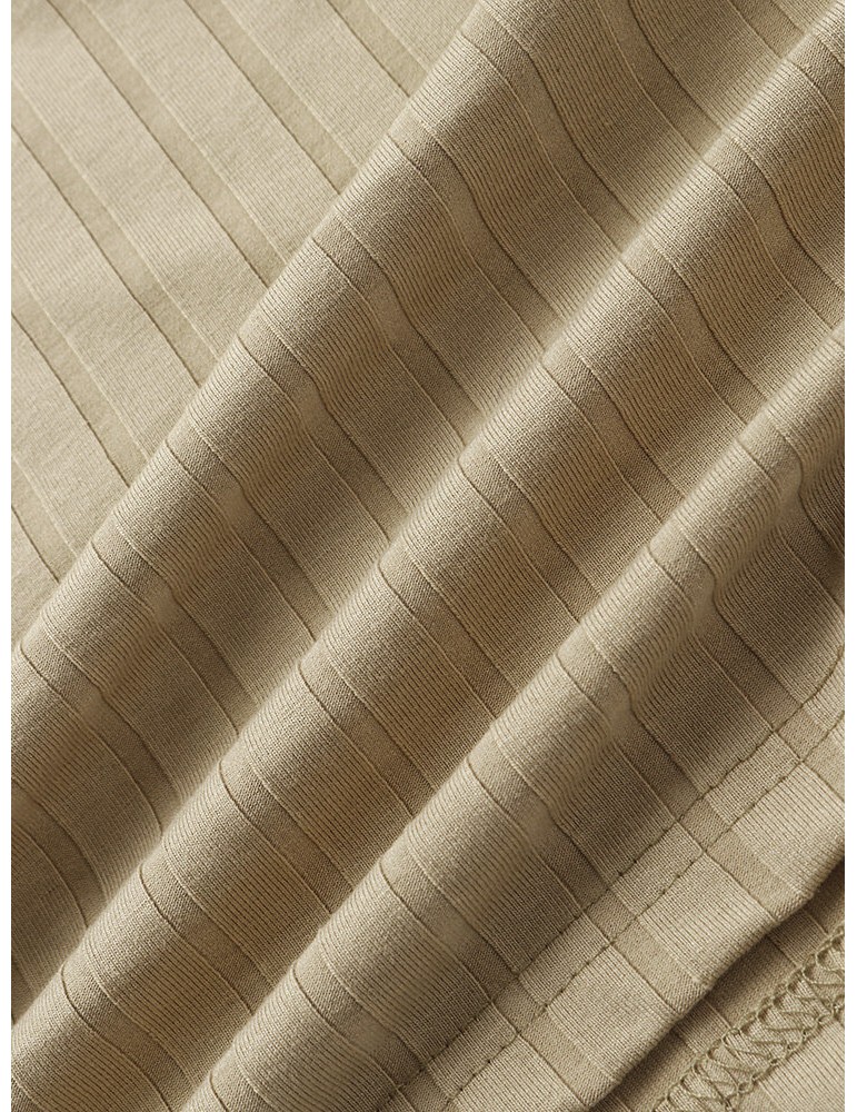 Golf Shirts - Mens Ribbed Texture Solid Color Short Sleeve Casual Golf Shirt