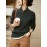 Women'S Sweater - Soft Pullover Sweater with V-Neck, Loose Fit Long Sleeve Top for Everyday & Formal Outfits - All-Season Layering Essential in Green